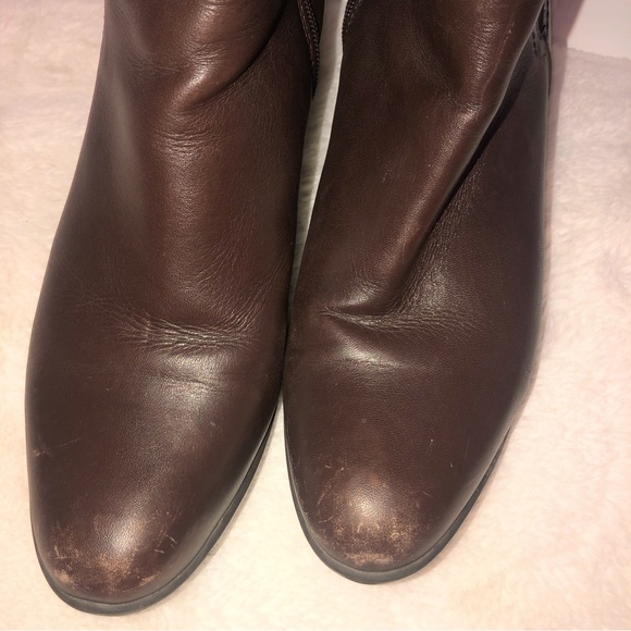 Genuine Leather Brown Knee High Boots 👢 size 09 - Picture 5 of 11